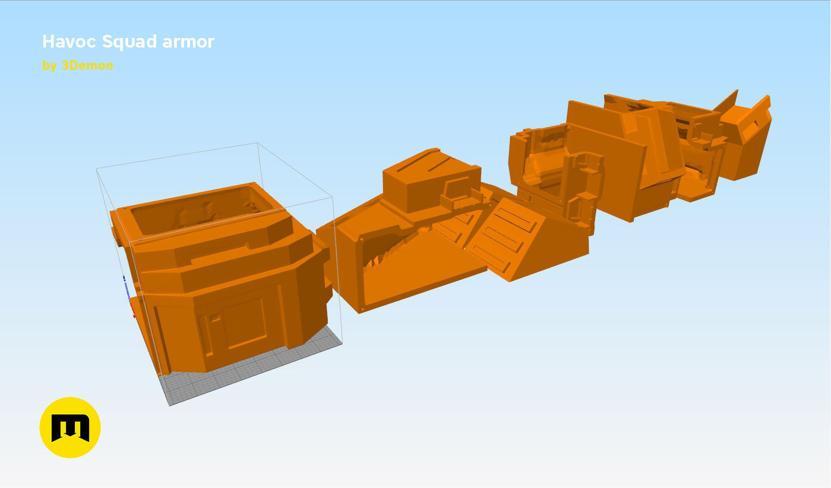 Havoc Squad armor 3D print model_15