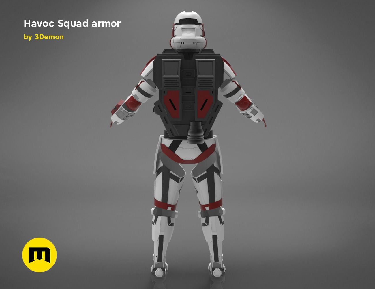 Havoc Squad armor 3D print model_4