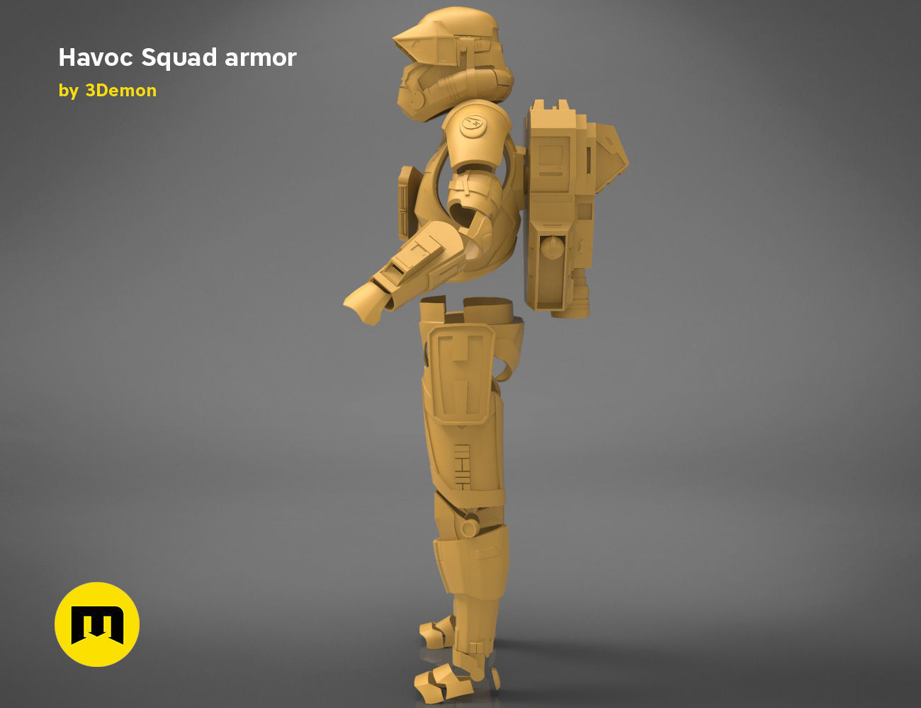 Havoc Squad armor 3D print model_25