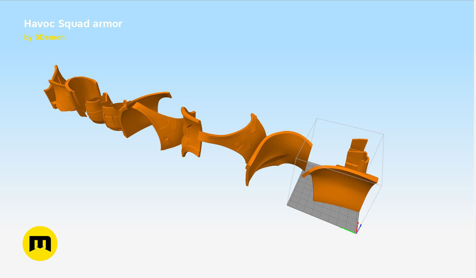 Havoc Squad armor 3D print model_17