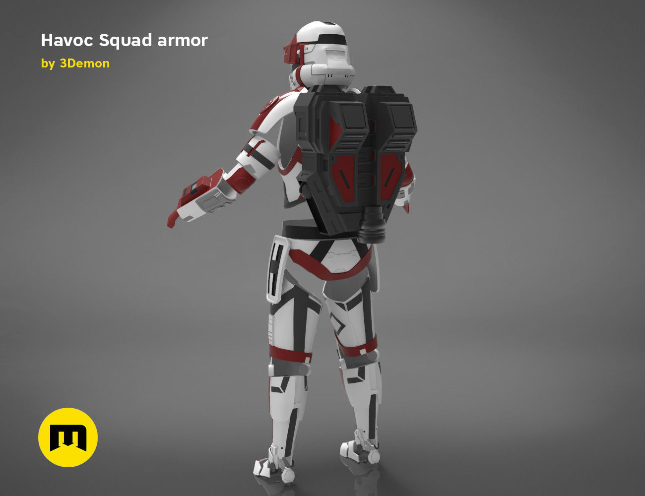 Havoc Squad armor 3D print model_2