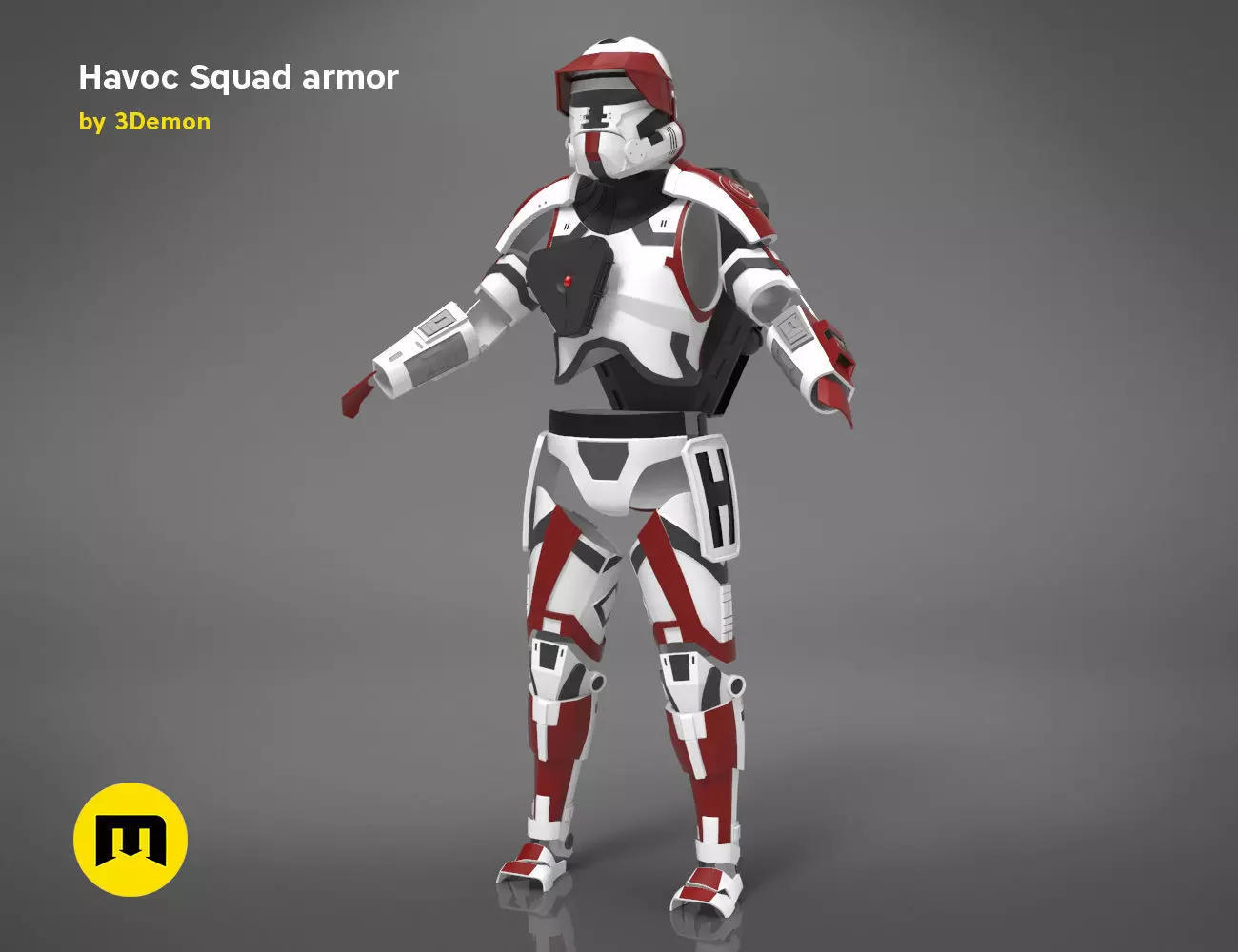 Havoc Squad armor 3D print model_0