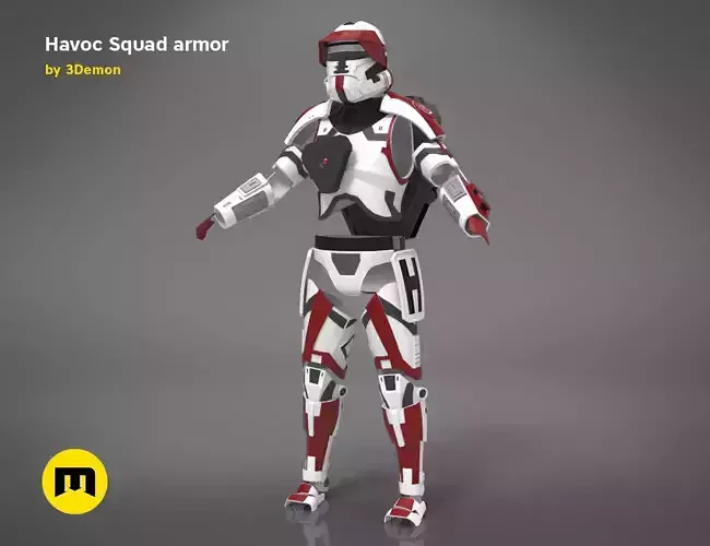 Havoc Squad armor 3D print model
