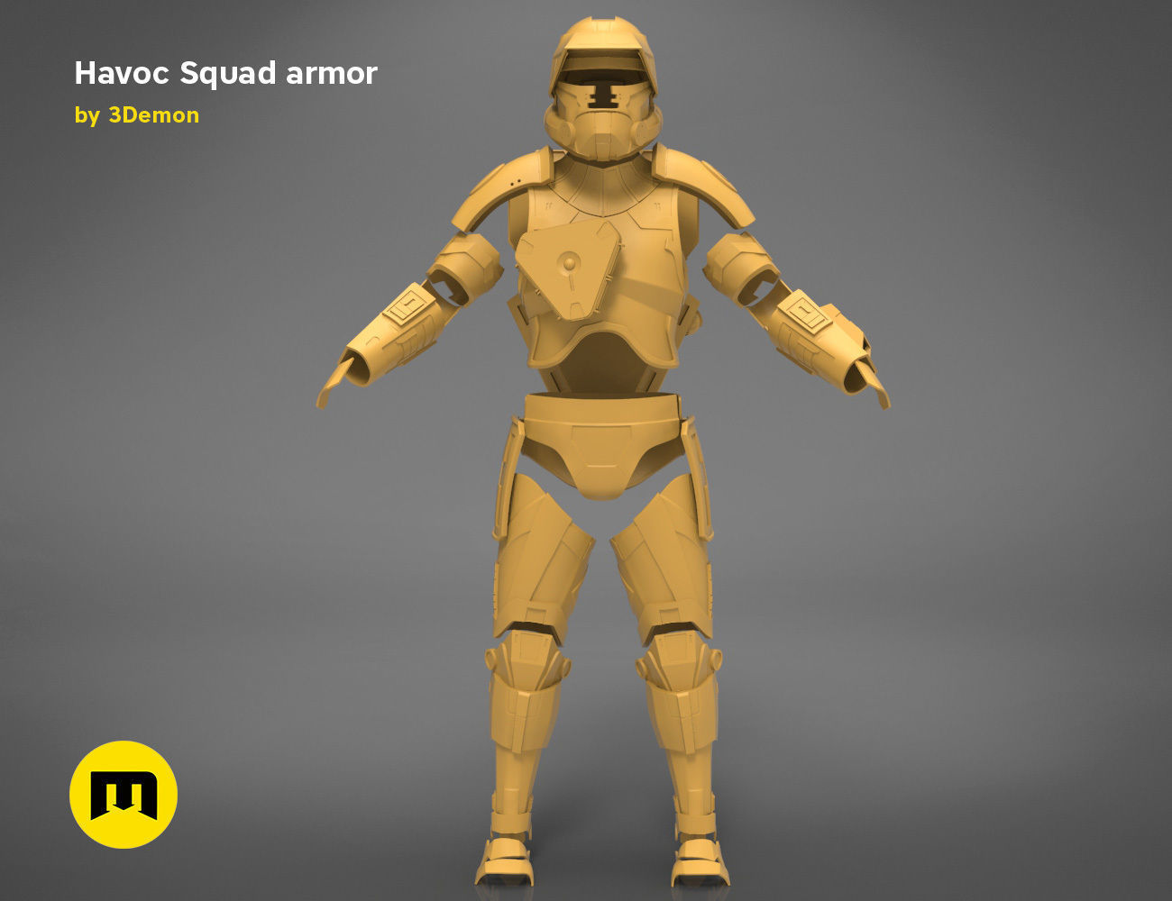 Havoc Squad armor 3D print model_23