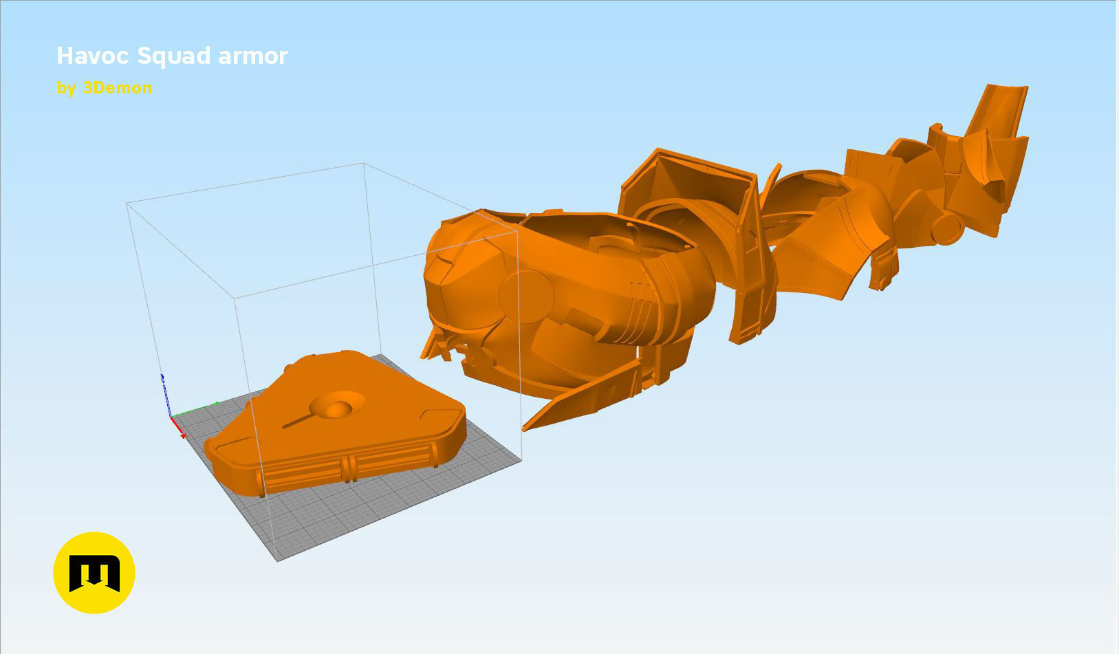 Havoc Squad armor 3D print model_19