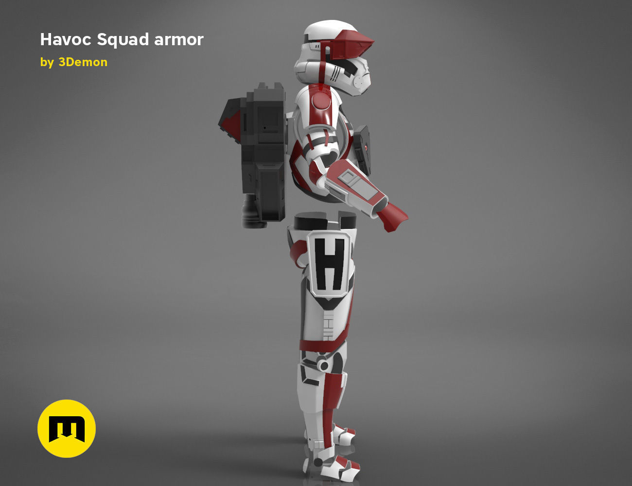 Havoc Squad armor 3D print model_6