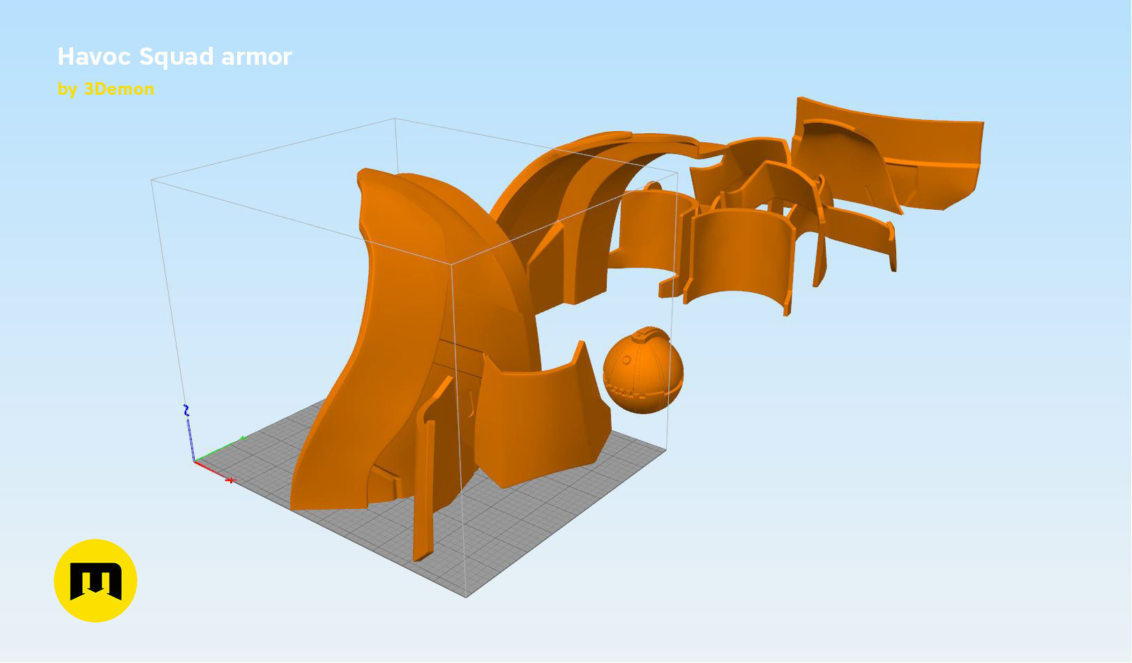 Havoc Squad armor 3D print model_18
