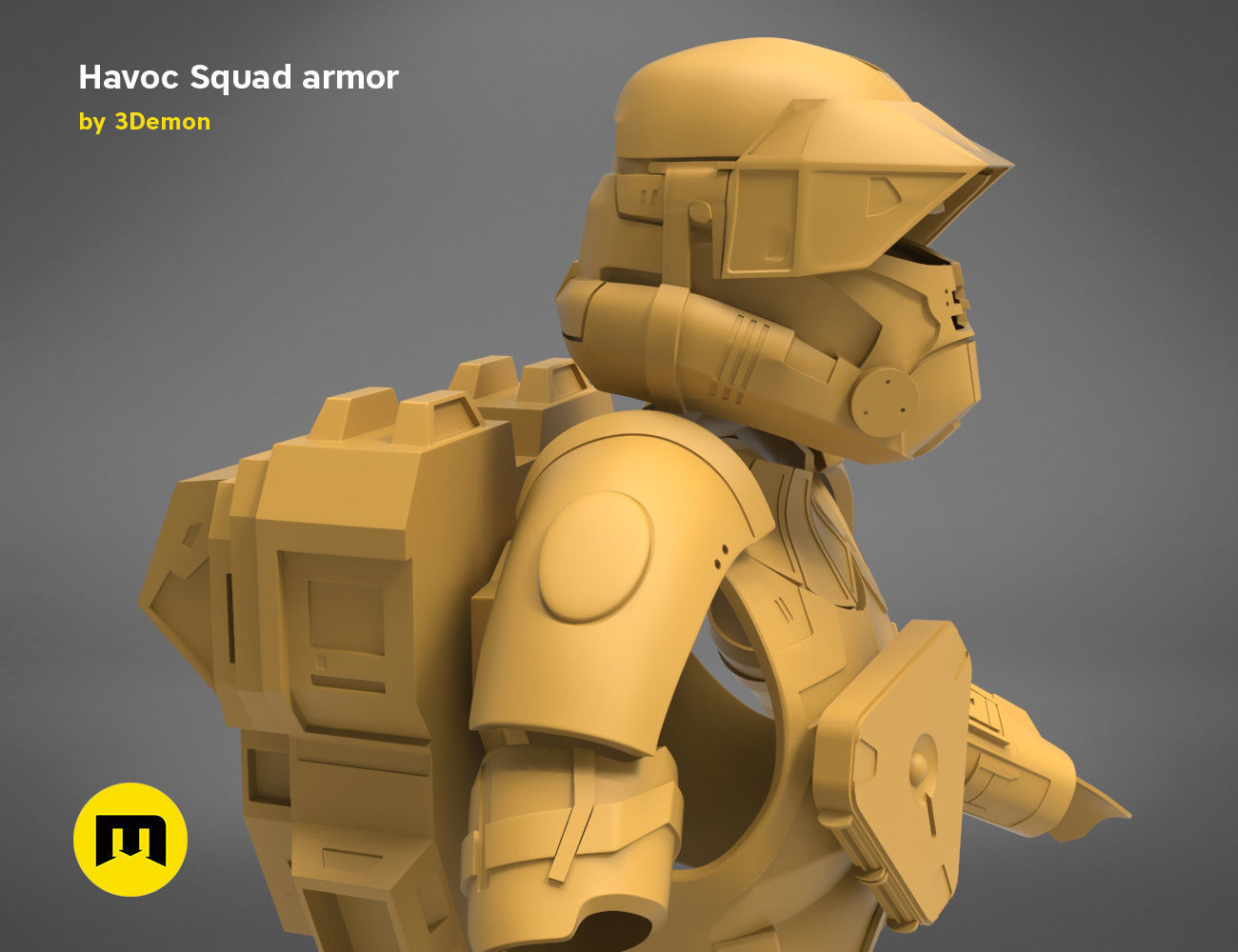 Havoc Squad armor 3D print model_28