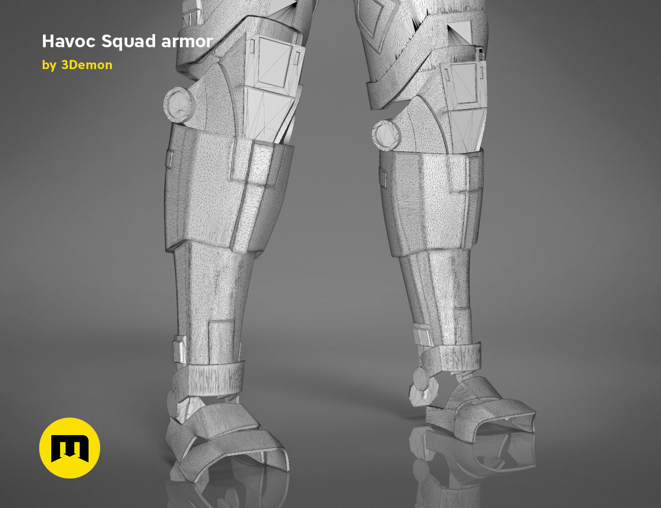 Havoc Squad armor 3D print model_36