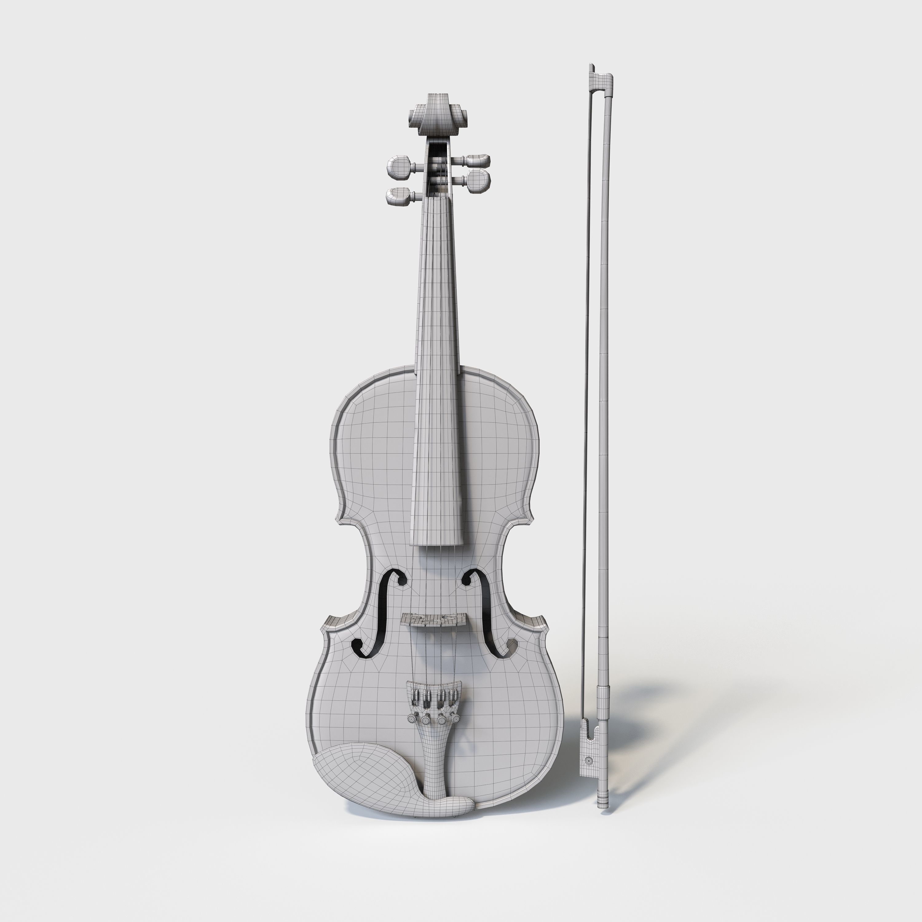 Violin 3D model_8