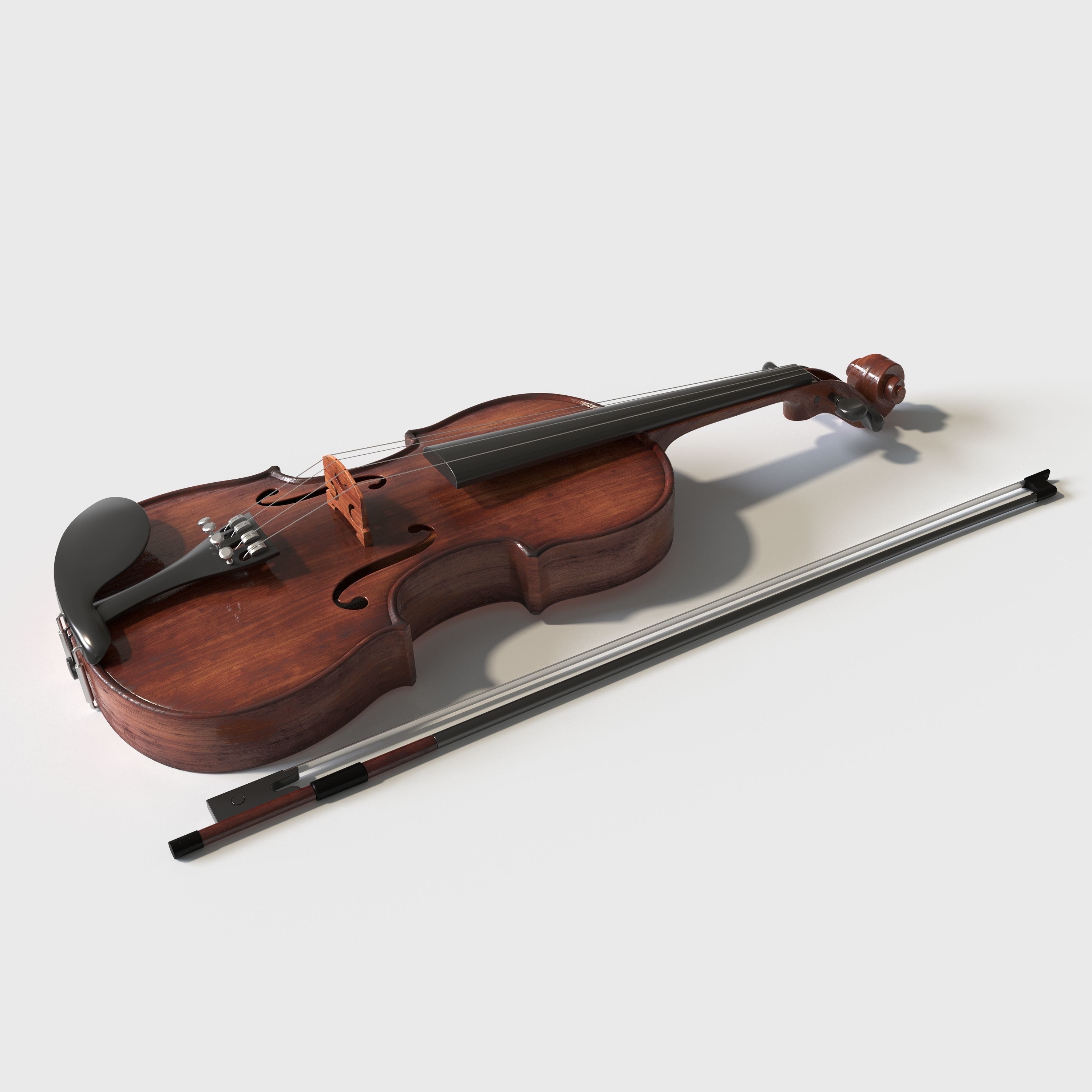 Violin 3D model_5