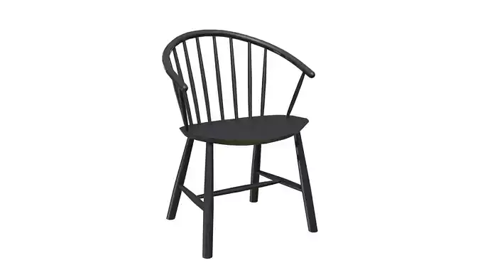 Johansson J64 Chair-Black Lacquered wood