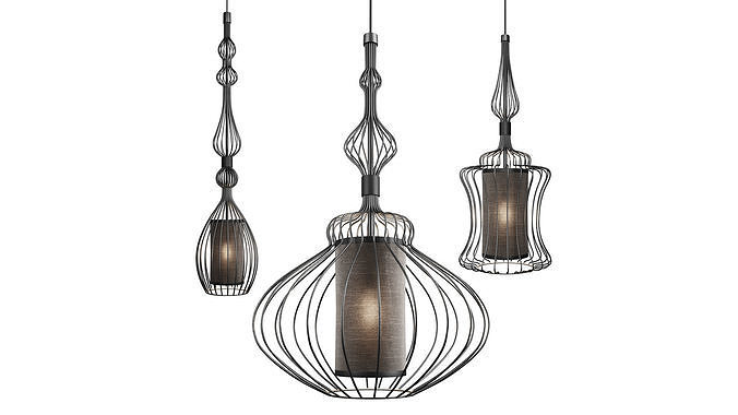 Nowodvorski ABI BLACK lamp 3D model