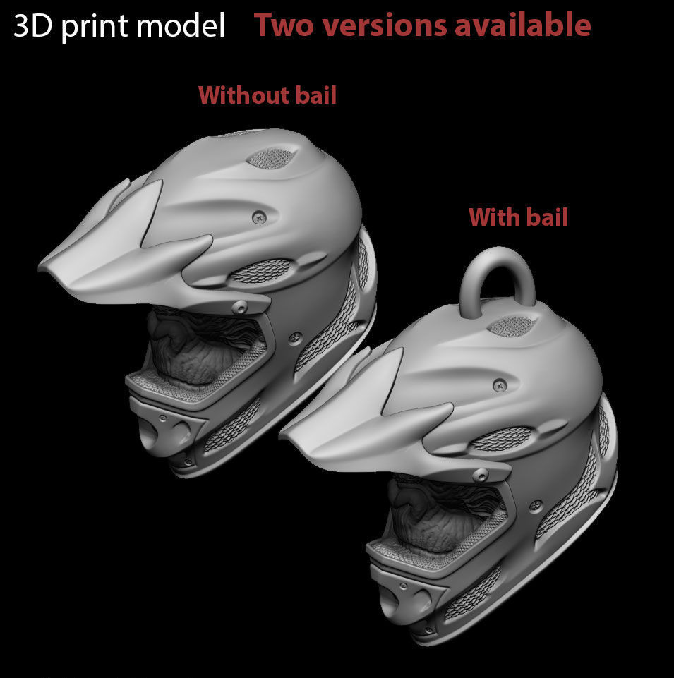 Animal Pendant jewelry Biker monkey vol2  3D print model_10