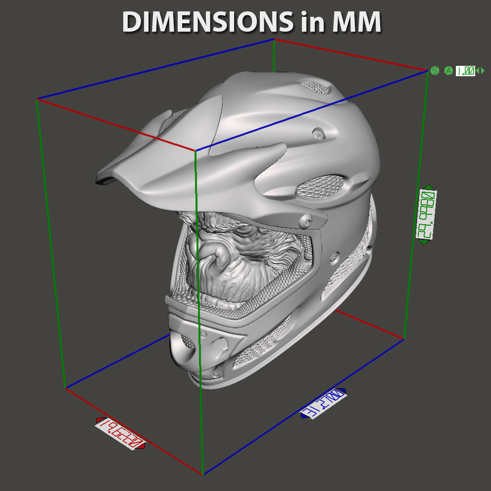 Animal Pendant jewelry Biker monkey vol2  3D print model_12