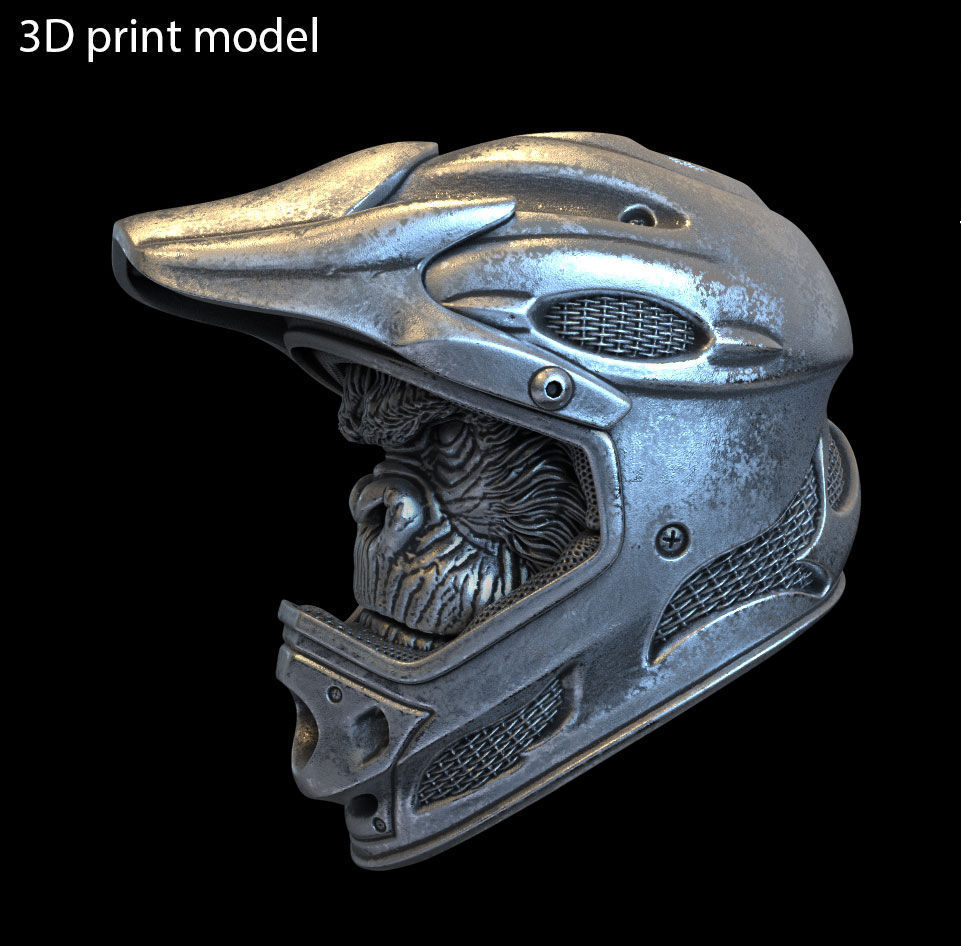 Animal Pendant jewelry Biker monkey vol2  3D print model_5
