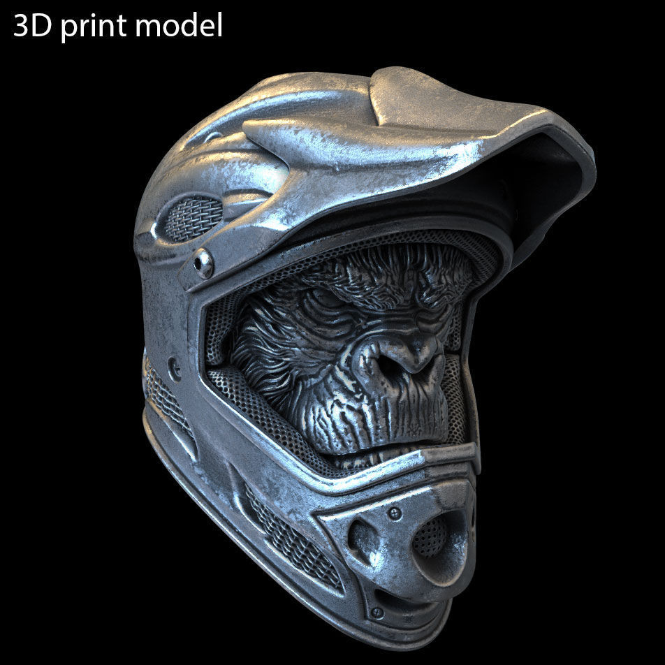 Animal Pendant jewelry Biker monkey vol2  3D print model_8