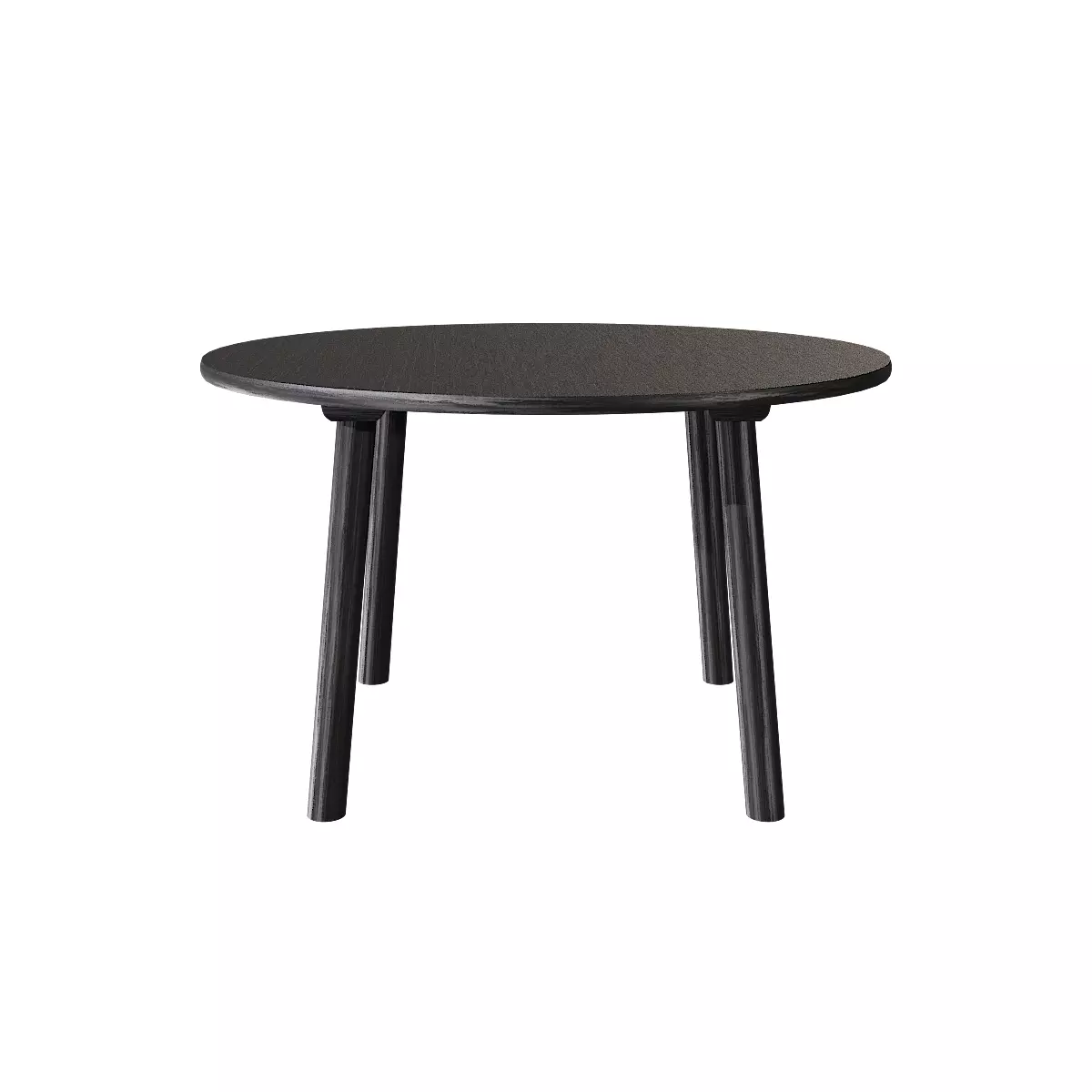 TARO TABLE-Model 6121-Black ash wood Low-poly 3D model