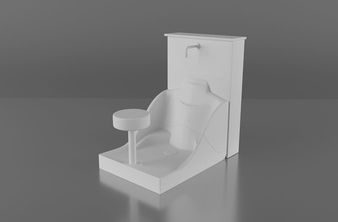 ablution 3d toilet seat 3D model