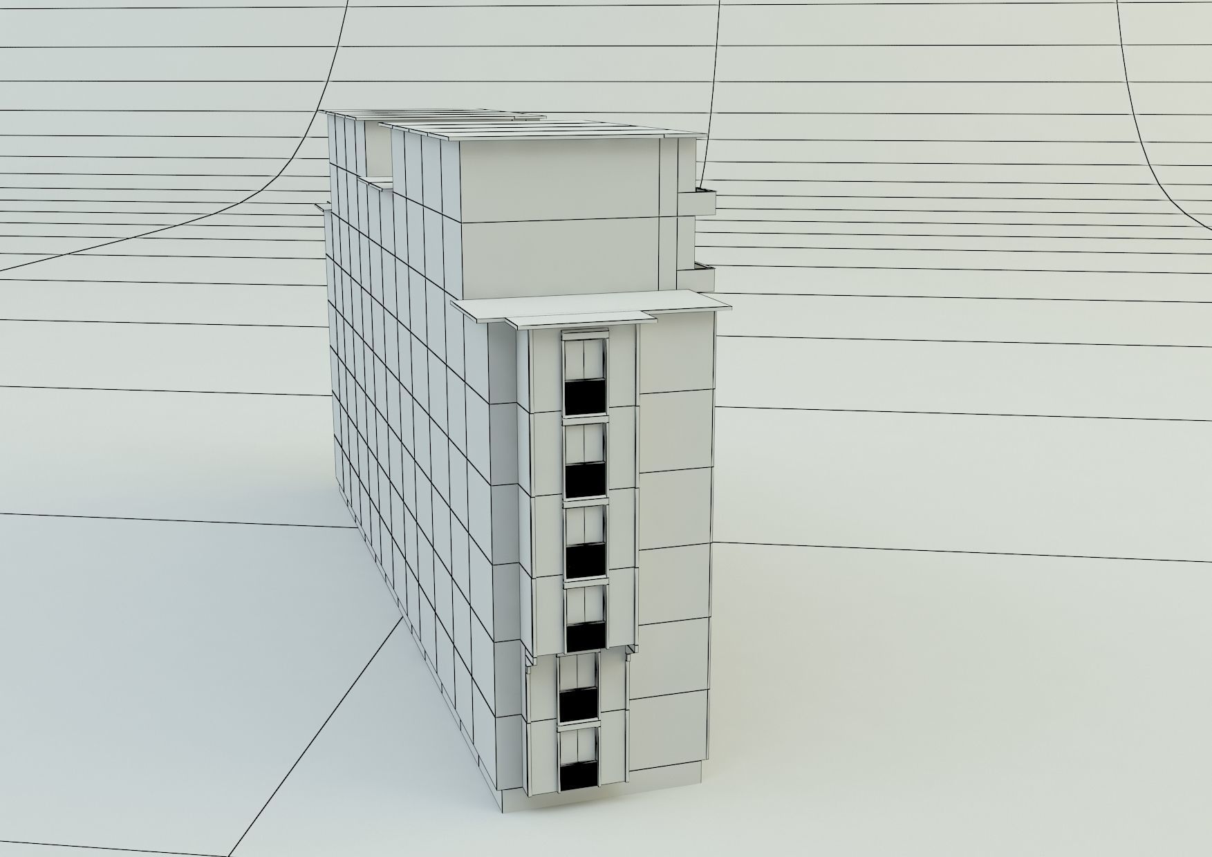  big building 3d model 3D model_24