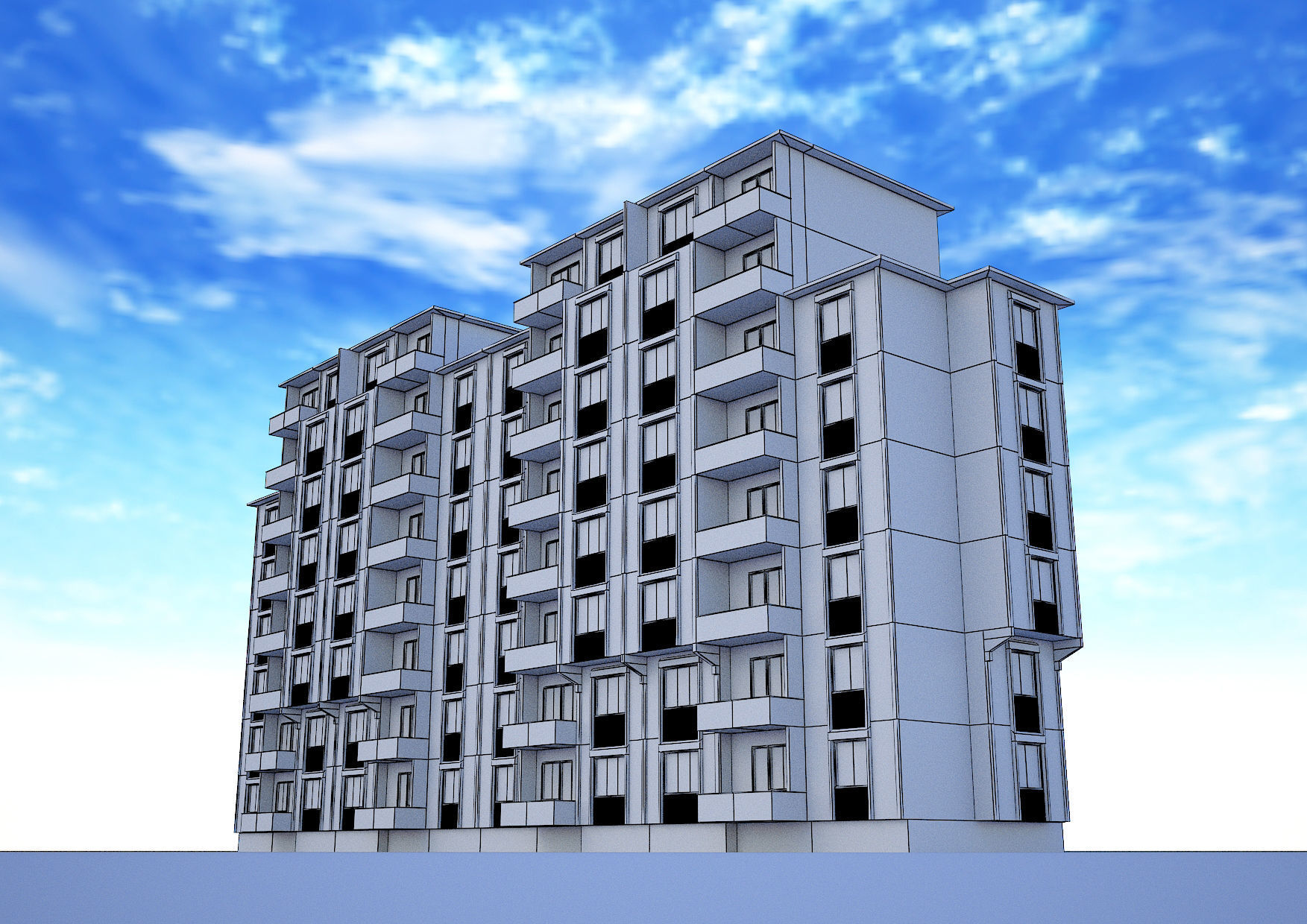  big building 3d model 3D model_5