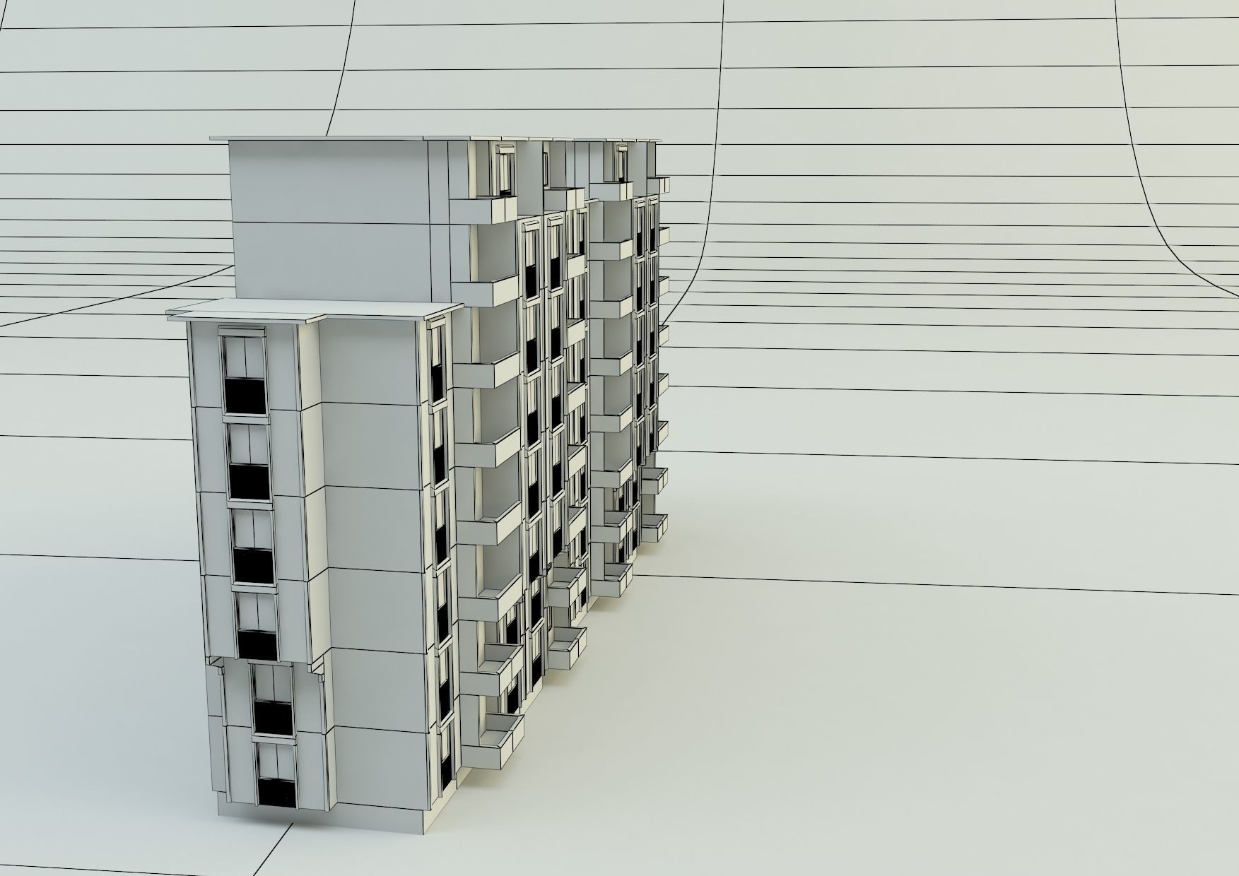  big building 3d model 3D model_23