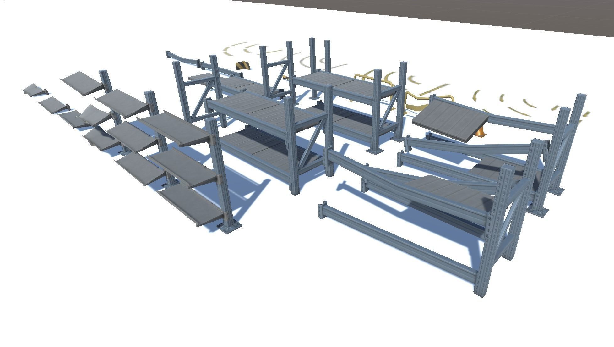 Rack pack Low-poly 3D model_3