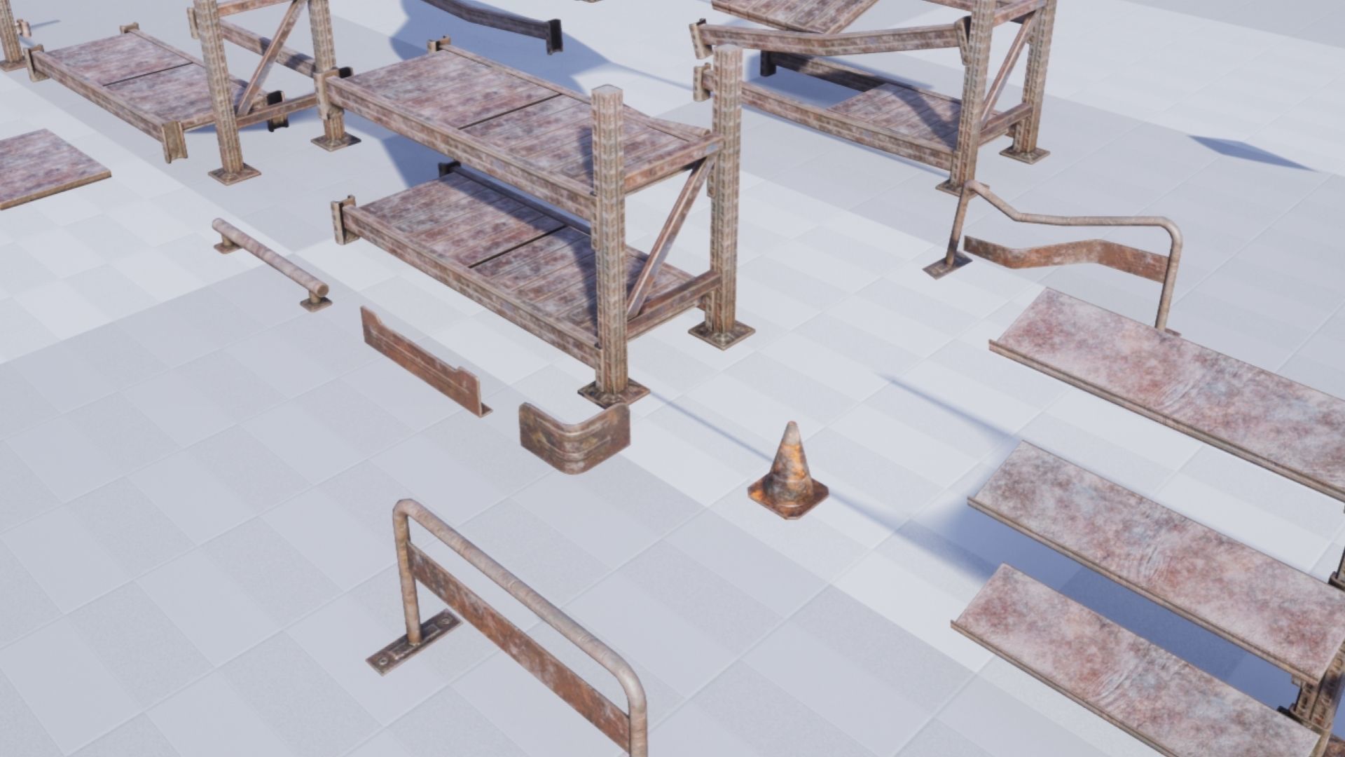 Rack pack Low-poly 3D model_8