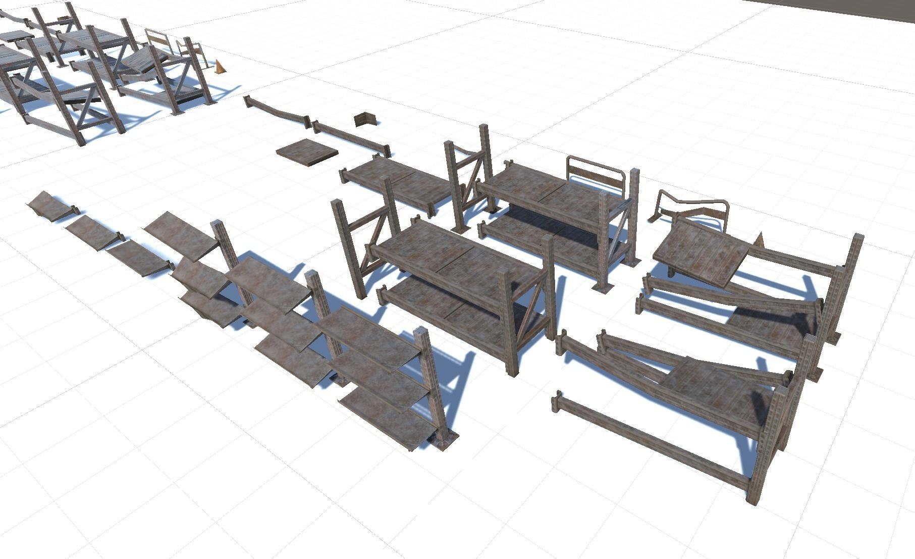 Rack pack Low-poly 3D model_5