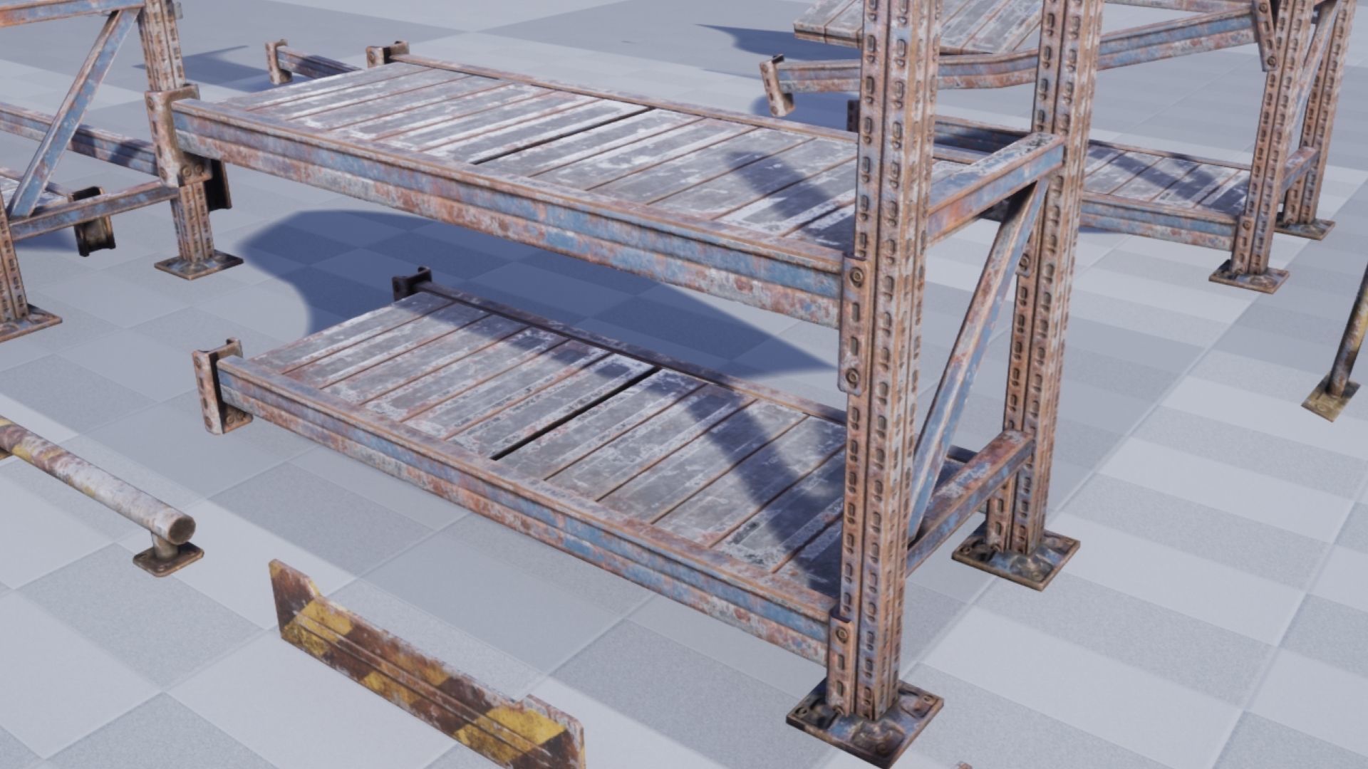 Rack pack Low-poly 3D model_13