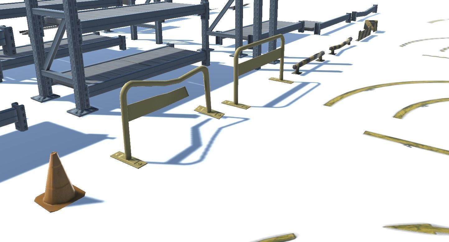 Rack pack Low-poly 3D model_7