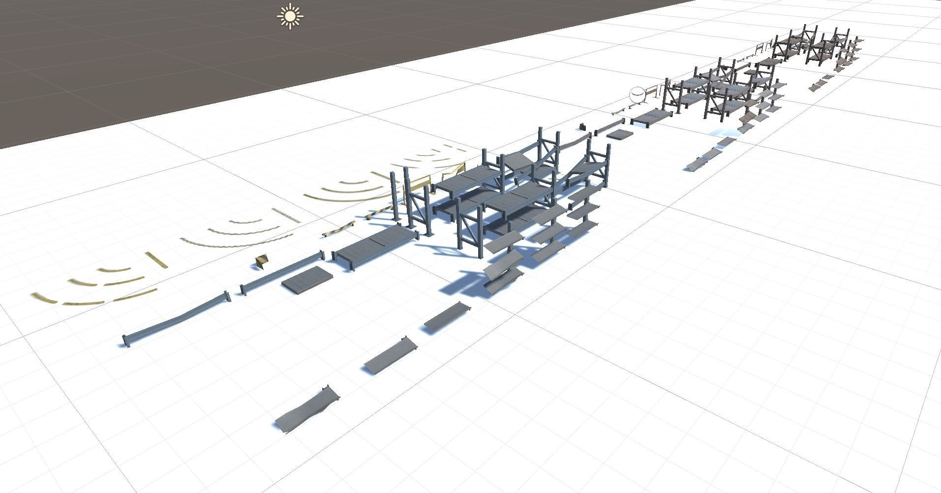 Rack pack Low-poly 3D model_2