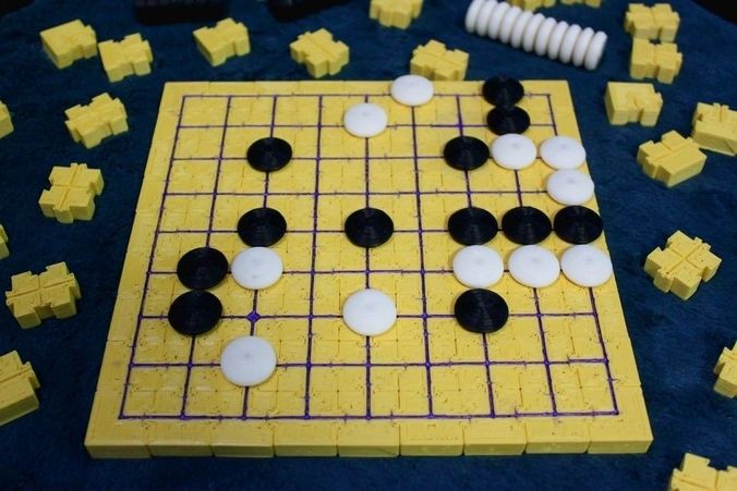 Modular Magnetic Go Board  Free 3D print model