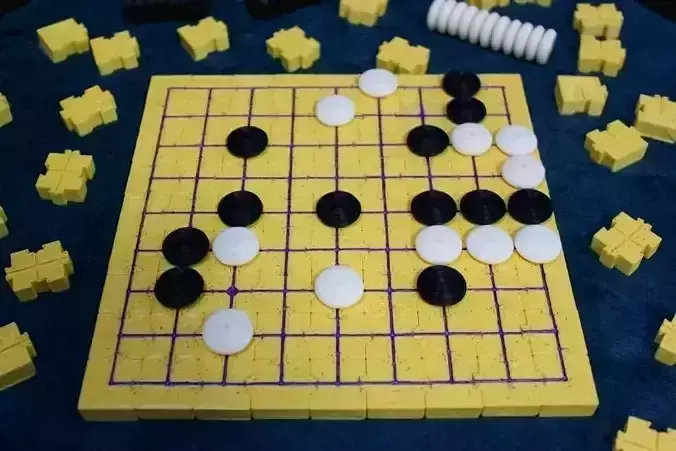 Modular Magnetic Go Board  Free 3D print model