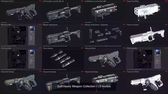 Scifi Heavy Weapon Collection I 