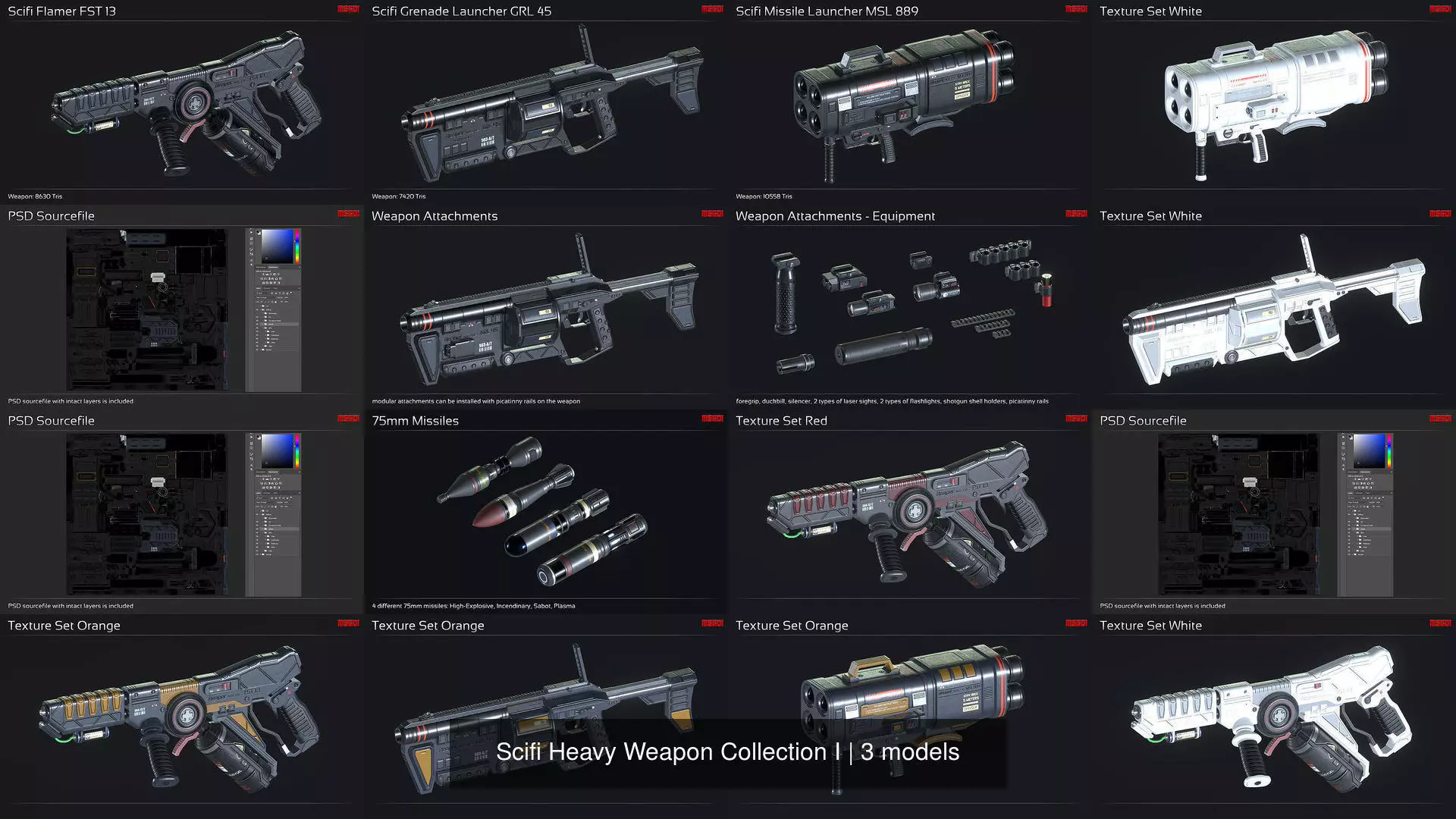 Scifi Heavy Weapon Collection I _0
