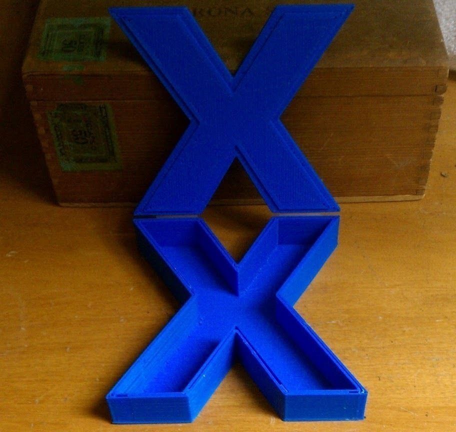X box triangular Free 3D print model_2