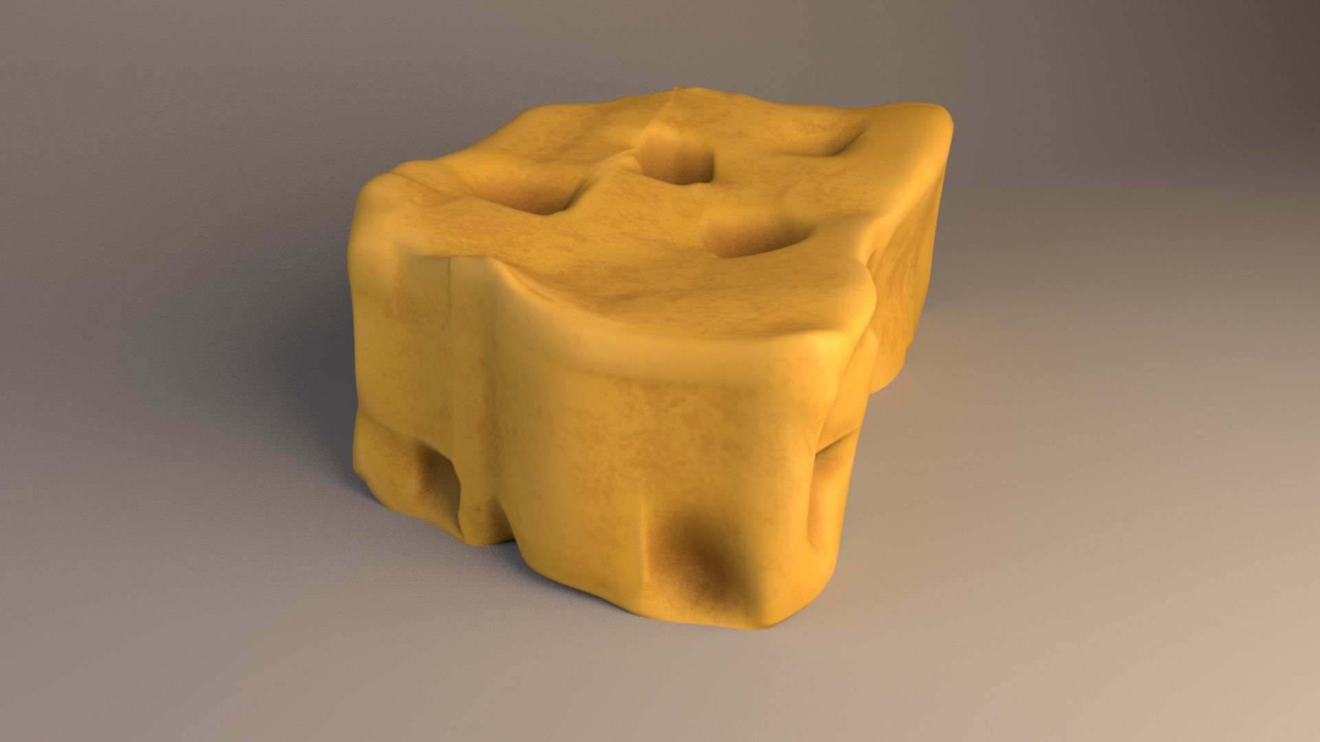 Stylised Sponge Free 3D model_2