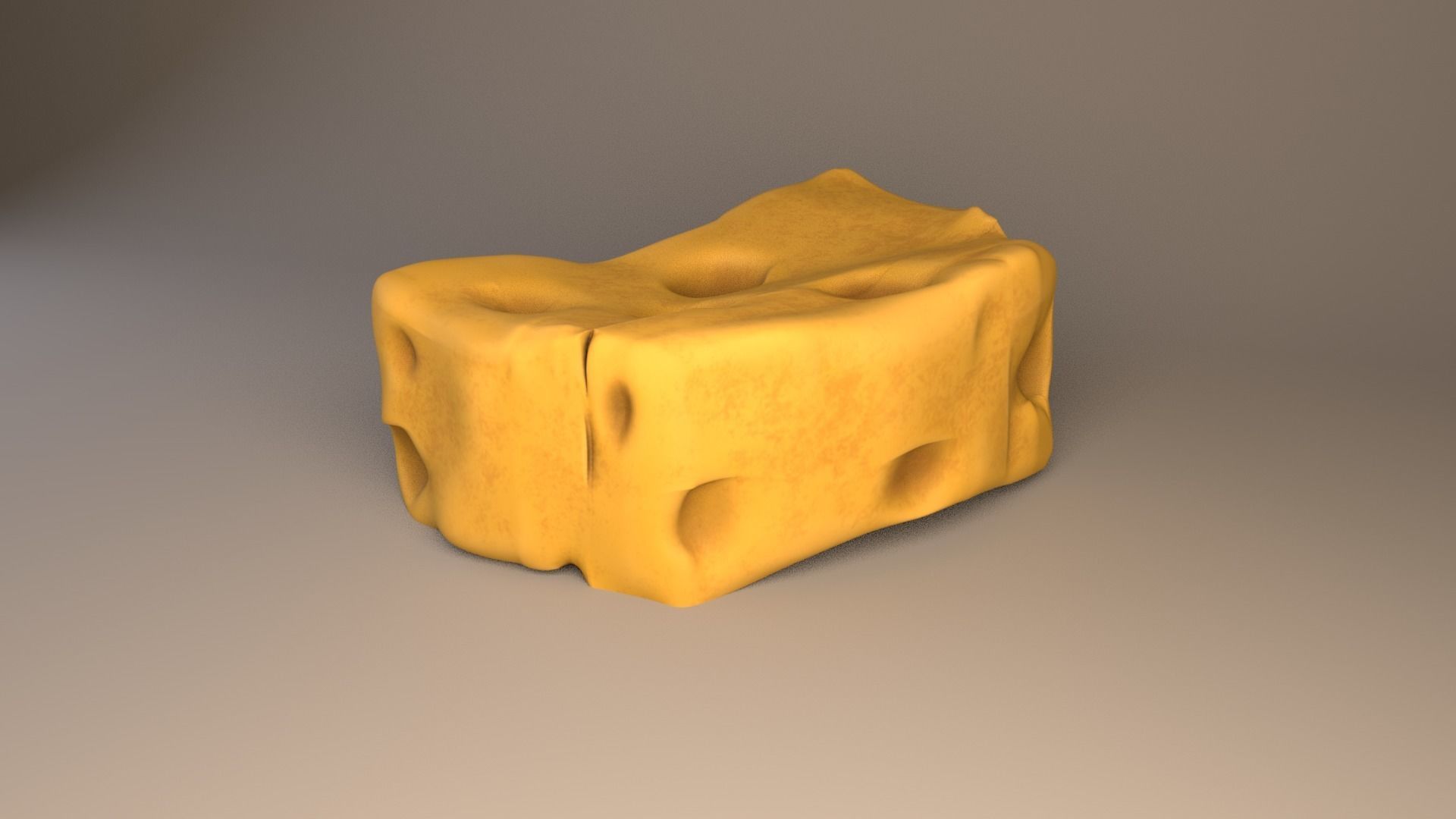 Stylised Sponge Free 3D model_9