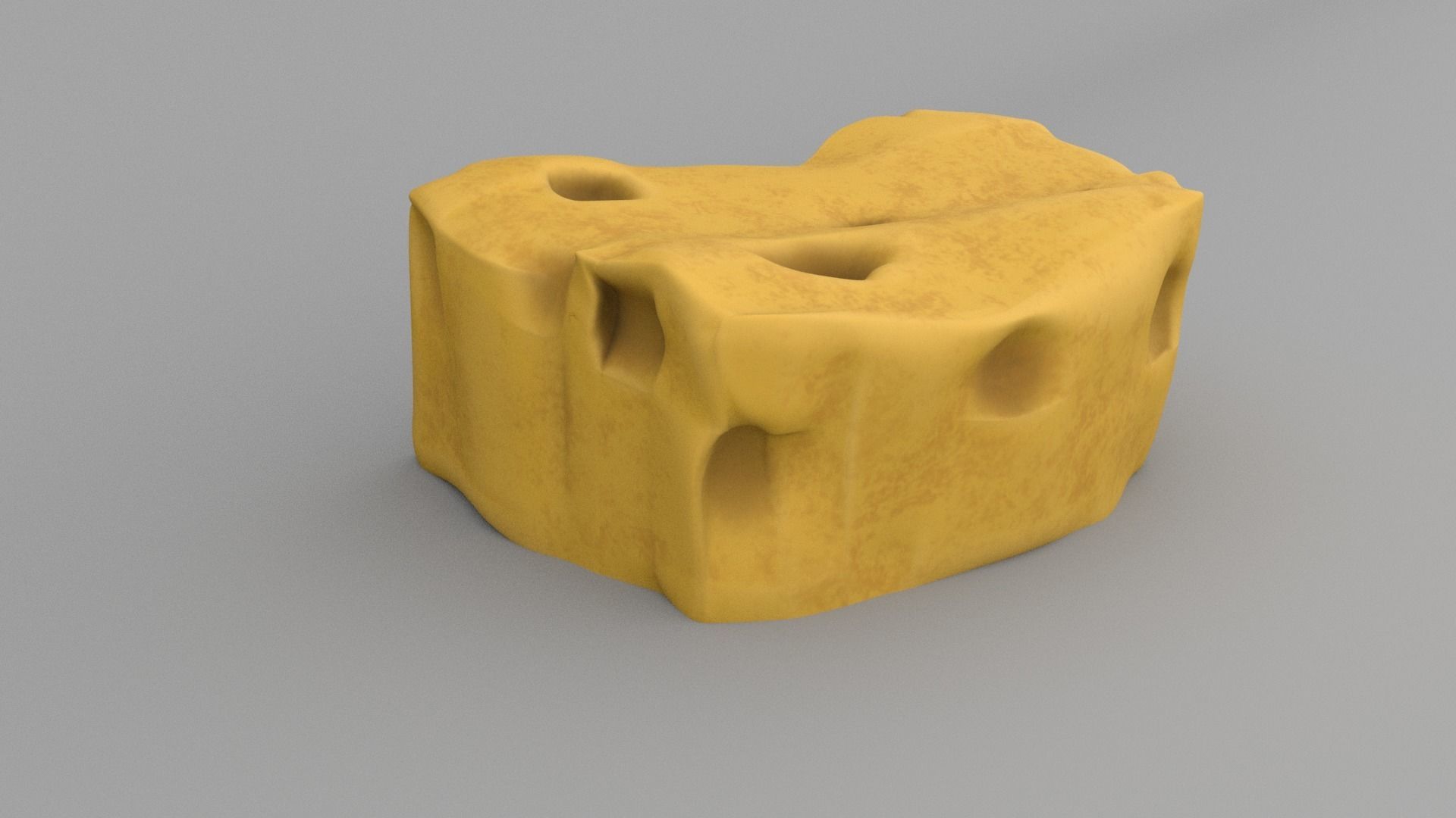 Stylised Sponge Free 3D model_6