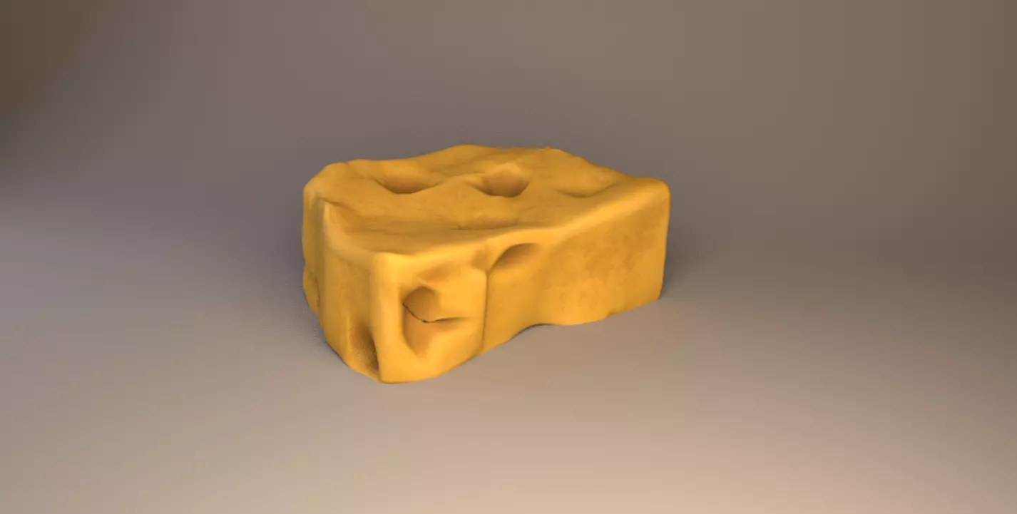 Stylised Sponge Free 3D model_0