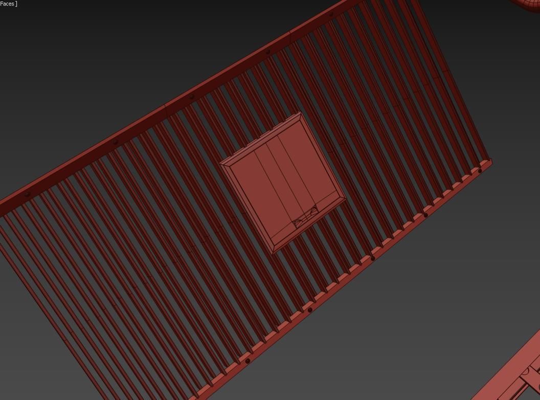 Kitbash Si-fi low poly 3D model_31