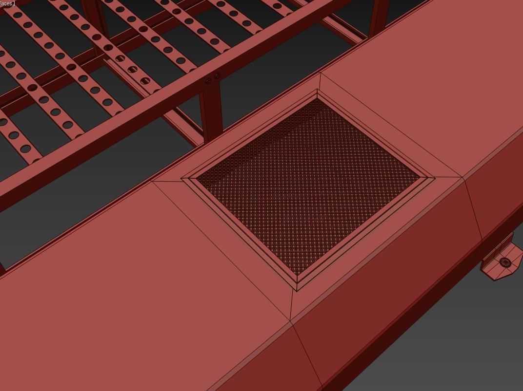 Kitbash Si-fi low poly 3D model_29