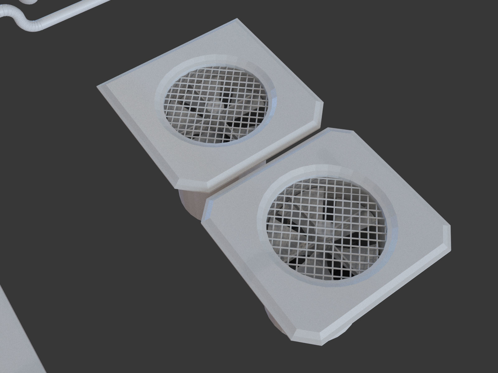 Kitbash Si-fi low poly 3D model_17