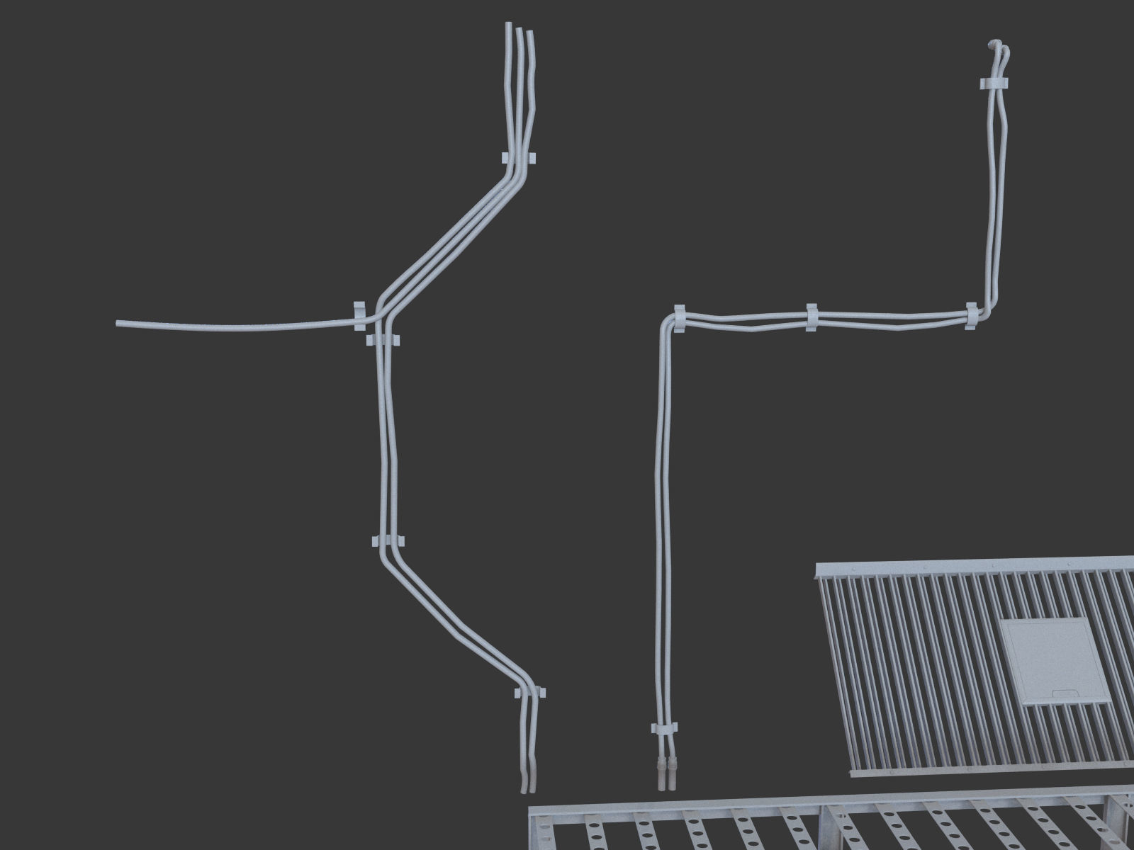 Kitbash Si-fi low poly 3D model_8