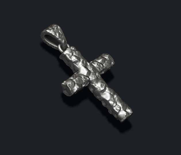 Cross like rock stone 3d 3D print model_2