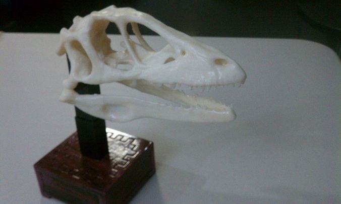 Animatronic Dinosaur Skull  Free 3D print model