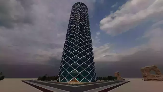 tower tall building in desert