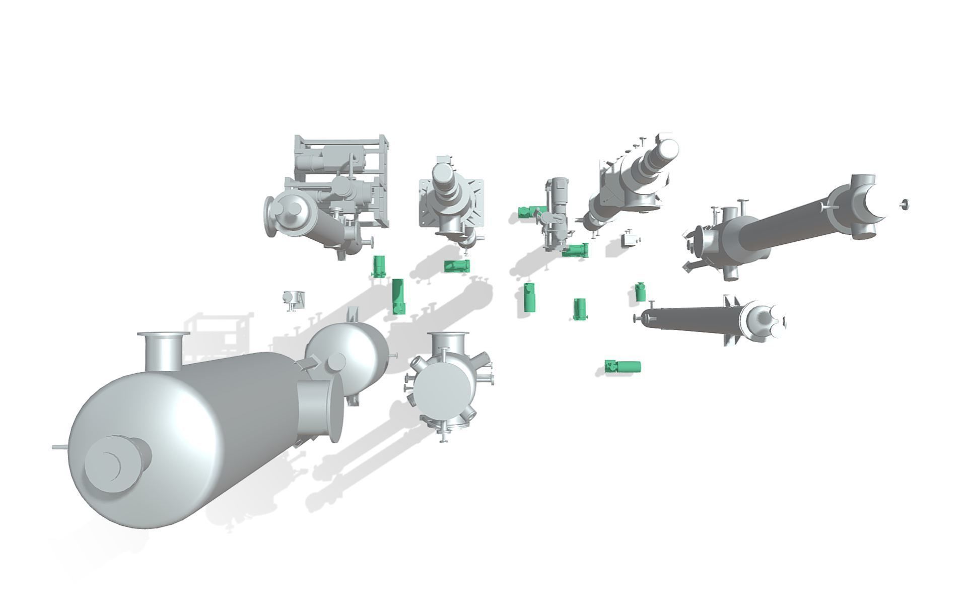 Process Plant UAE - Equipment 3D print model_4