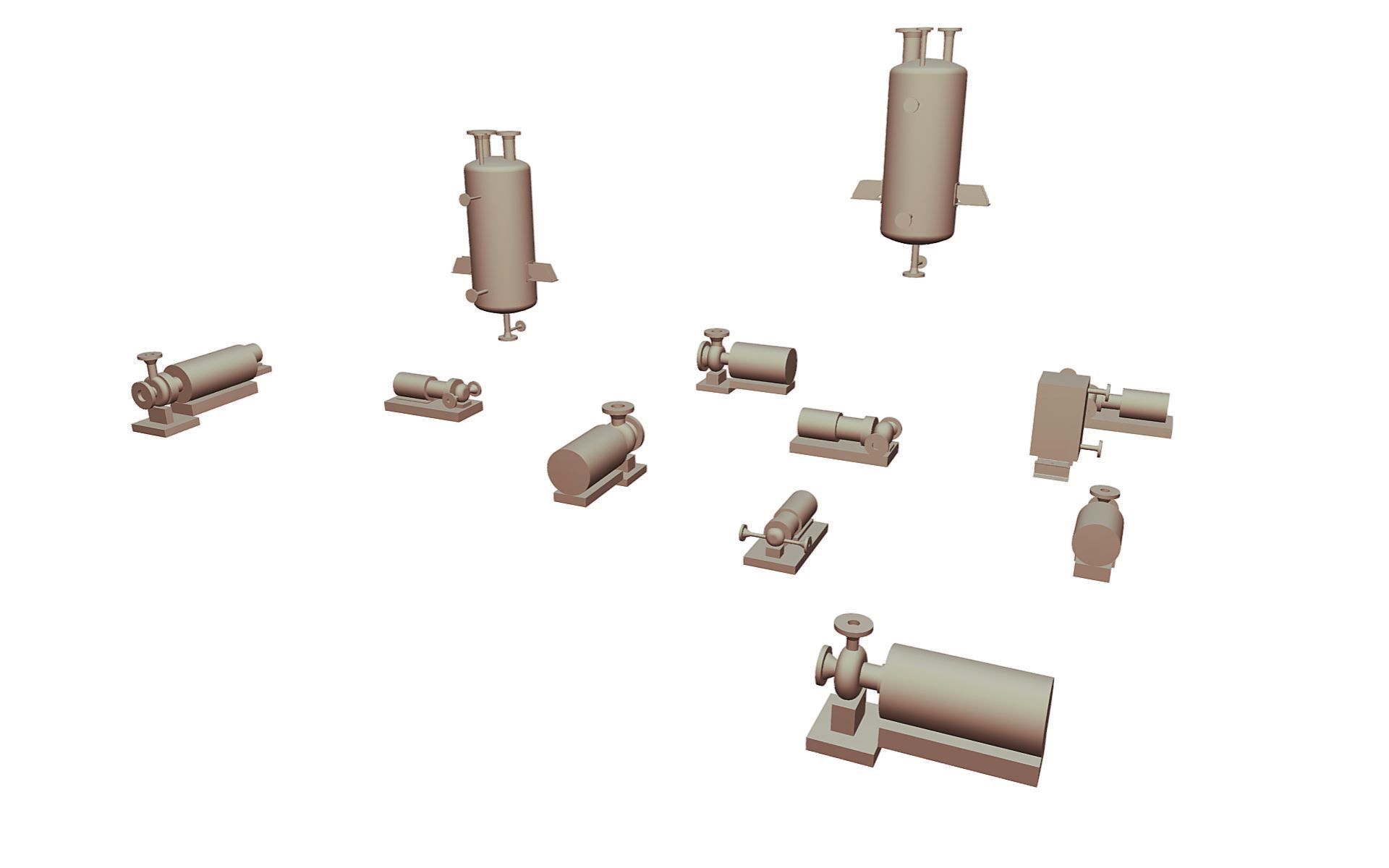 Process Plant UAE - Equipment 3D print model_9